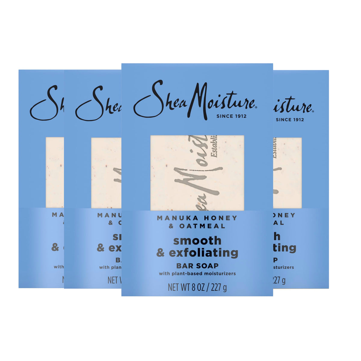 SheaMoisture bar front packaging showing product and benefits