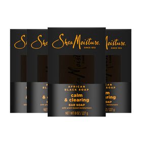 SheaMoisture front packaging showing product benefits and calming design