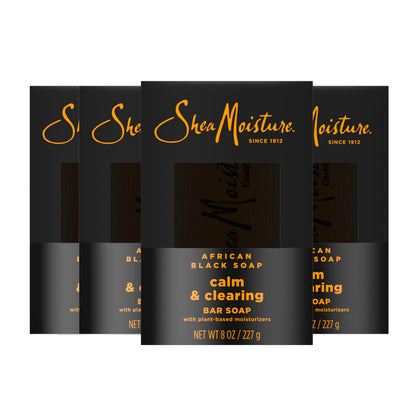 SheaMoisture front packaging showing product benefits and calming design