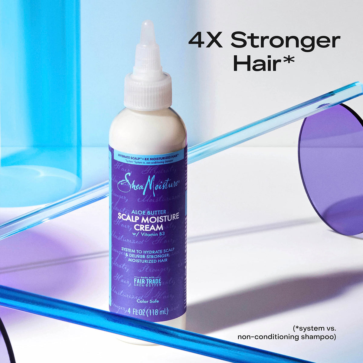 SheaMoisture before and after hair photo demonstrating improved moisture