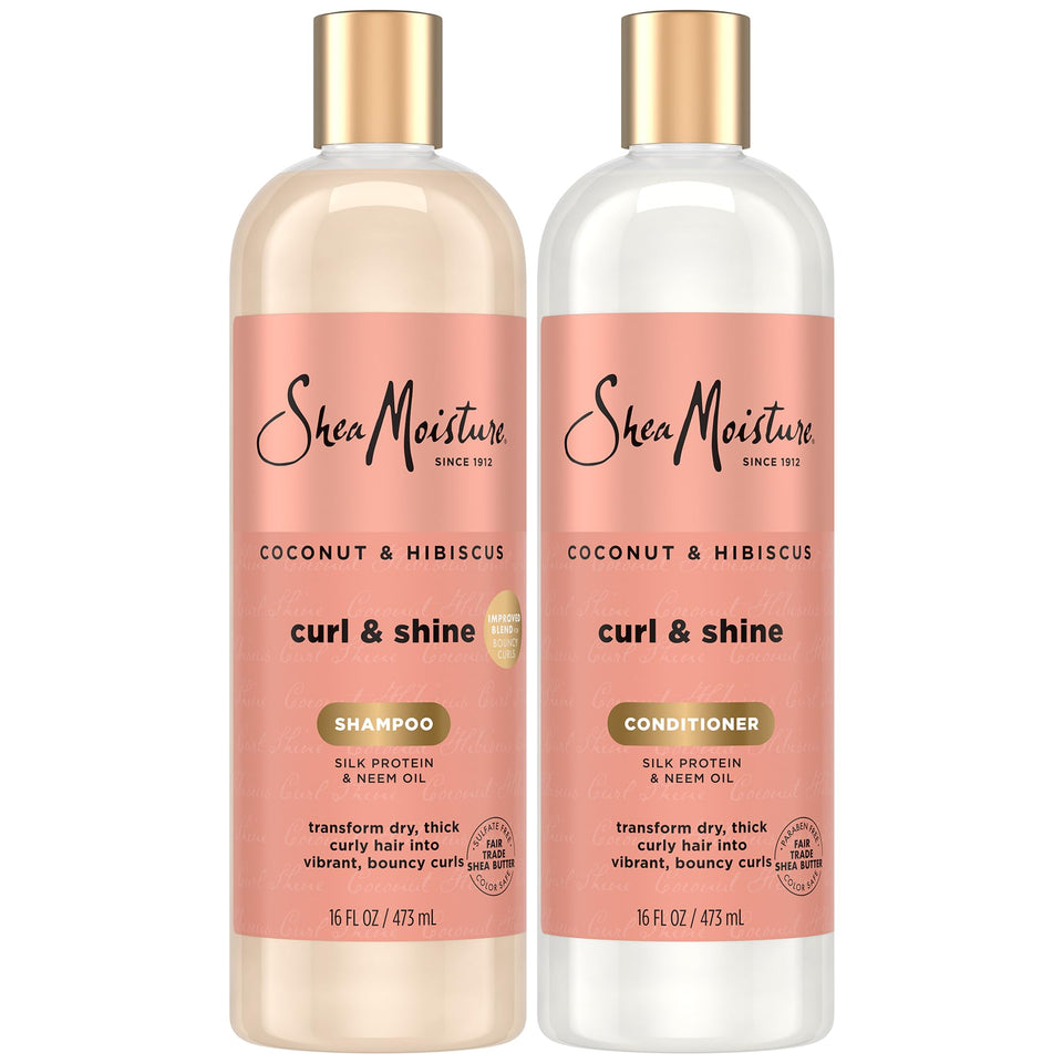SheaMoisture front packaging showing updated coconut and hibiscus labels and scent