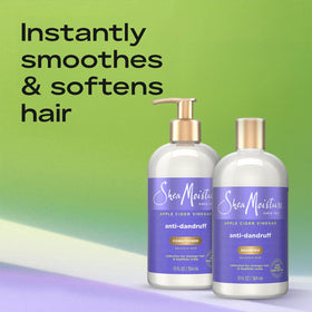 SheaMoisture conditioner bottle closeup label showing shea butter nourishment