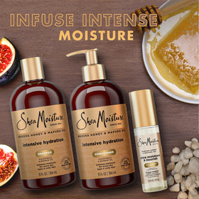 SheaMoisture conditioner smooth cream texture close-up showing detangling slip