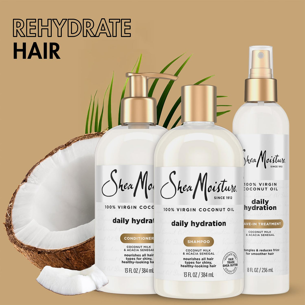 SheaMoisture conditioner creamy pour texture showing moisturizing slip and detangling