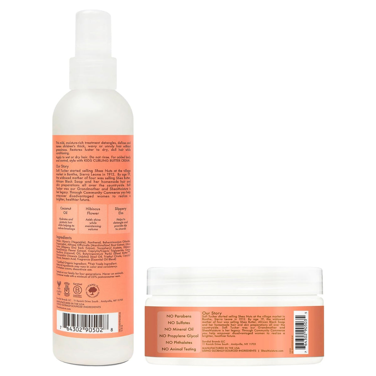SheaMoisture detangler spray close-up nozzle demonstrating easy application benefit