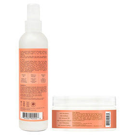 SheaMoisture detangler spray close-up nozzle demonstrating easy application benefit