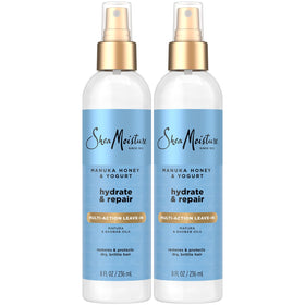 SheaMoisture front packaging showing manuka honey and yogurt benefits
