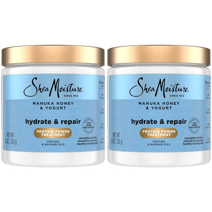 SheaMoisture front packaging showing Manuka Honey & Yogurt benefits