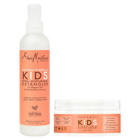 SheaMoisture front packaging showing Coconut & Hibiscus bundle benefits