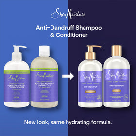 SheaMoisture dispensing shampoo from bottle, illustrates controlled application