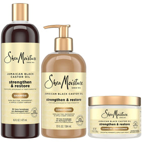 SheaMoisture full set front packaging showing product trio and benefits