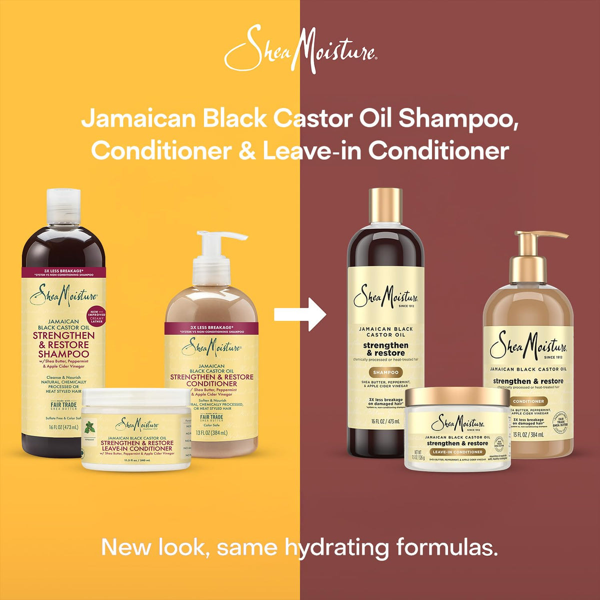 SheaMoisture set styled on bathroom shelf showing everyday routine inspiration