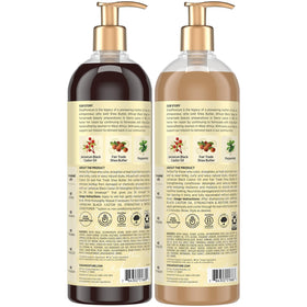 SheaMoisture label close-up highlighting Jamaican black castor oil and shea butter benefits