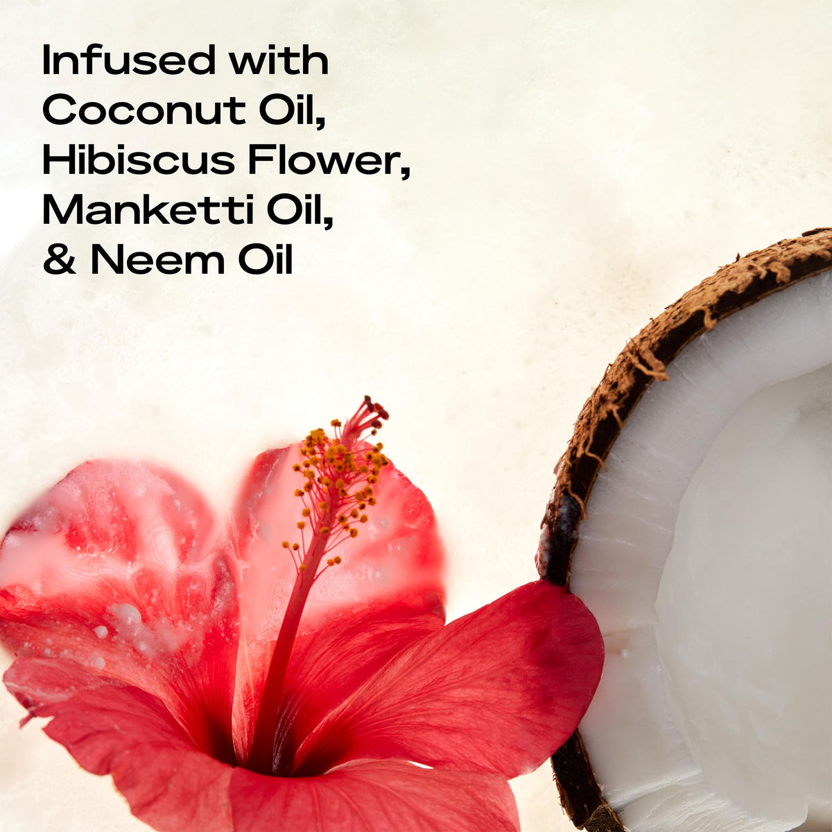 SheaMoisture label close-up highlighting silk protein and shea butter