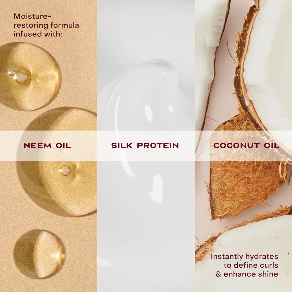 SheaMoisture label detail showing ingredients and clean-beauty benefits