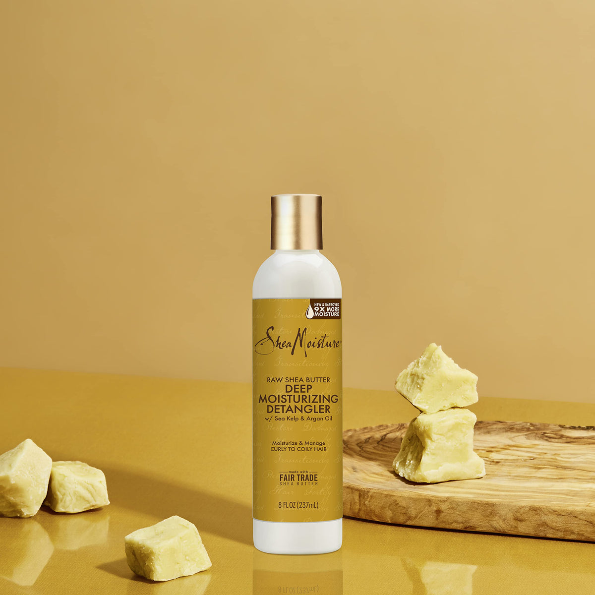 SheaMoisture on bathroom shelf lifestyle shot showing daily routine
