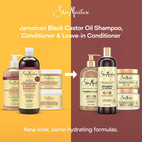 SheaMoisture lifestyle photo before-and-after hair showing reduced frizz and smoother hair