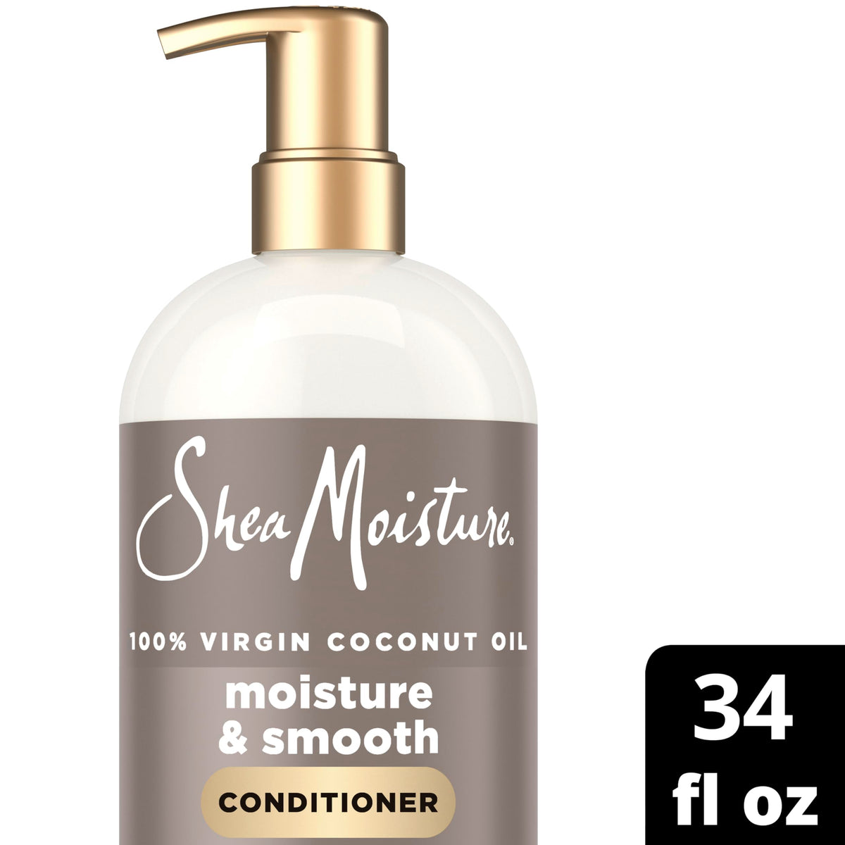 SheaMoisture creamy conditioner texture in hand showing slip for detangling