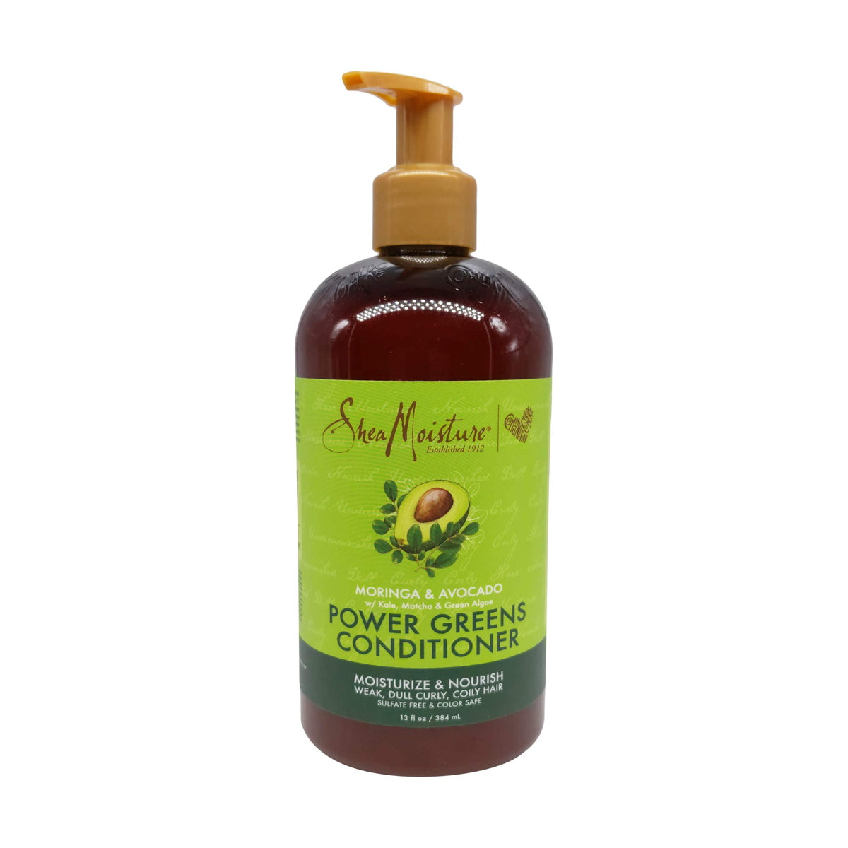 SheaMoisture front bottle view showing label and nourishing oils benefit