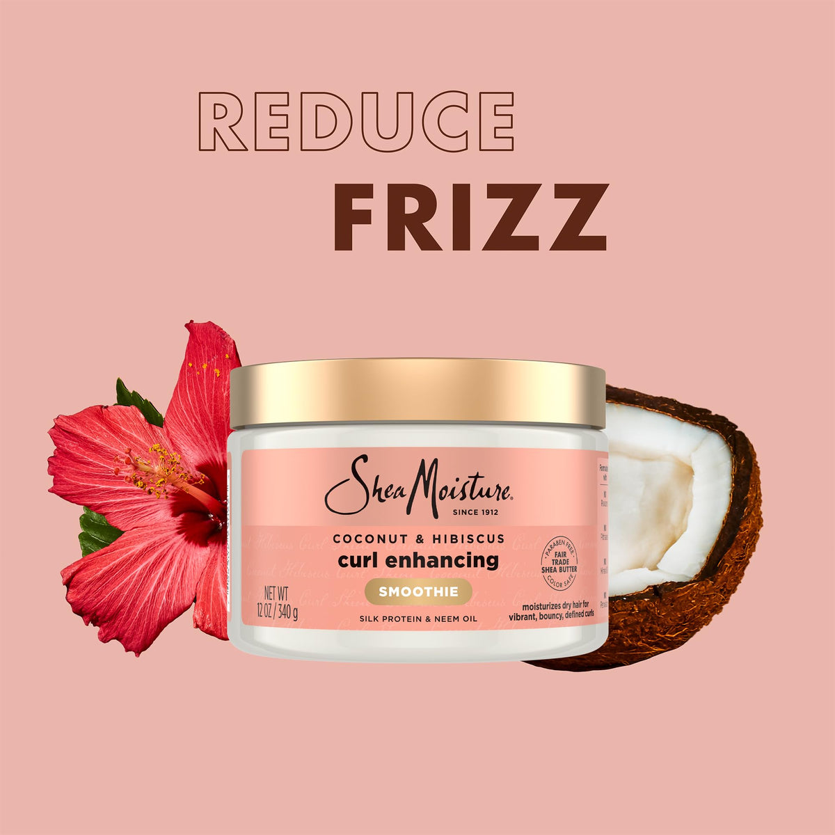 SheaMoisture Frizz Free Curl Mousse foam in hand adding volume with flexible hold
