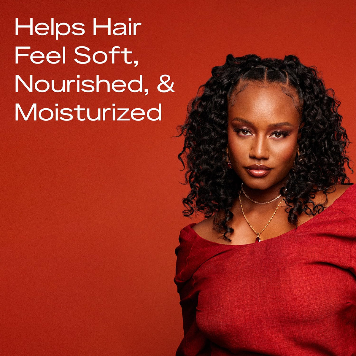 SheaMoisture hair oil single pump dispensed showing lightweight nourishment