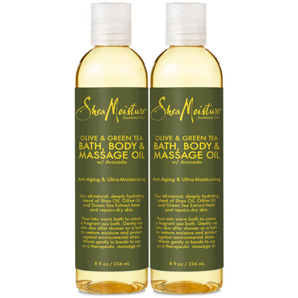 SheaMoisture front view of two-bottle pack showing packaging and size benefit