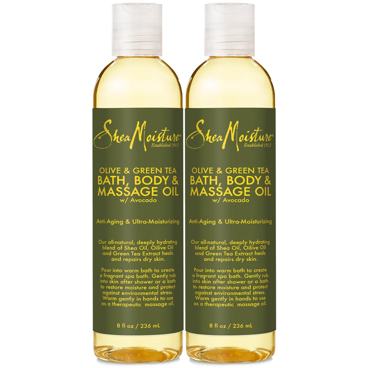 SheaMoisture front view of two-bottle pack showing packaging and size benefit