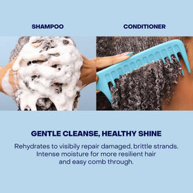 SheaMoisture products arranged in bathroom lifestyle setting for daily routine