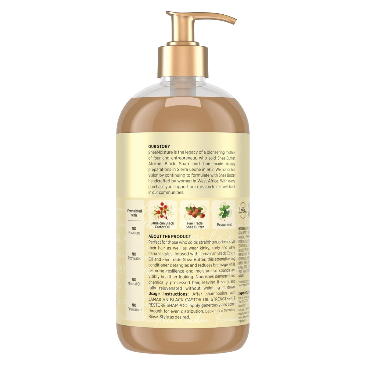 SheaMoisture creamy conditioner texture on palm illustrating smooth slip
