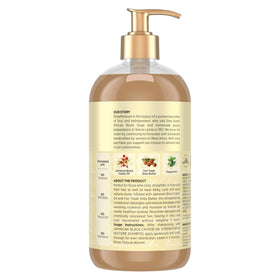 SheaMoisture creamy conditioner texture on palm illustrating smooth slip