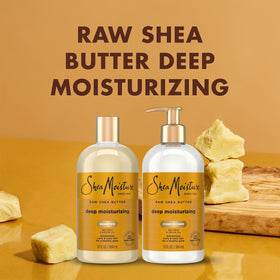 SheaMoisture shampoo creating creamy lather for gentle yet effective cleansing