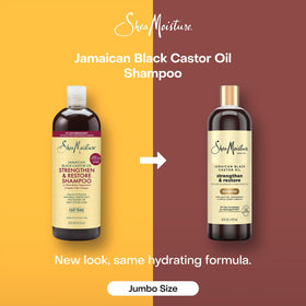 Shea Moisture shampoo lathered on hair in shower for clarifying action