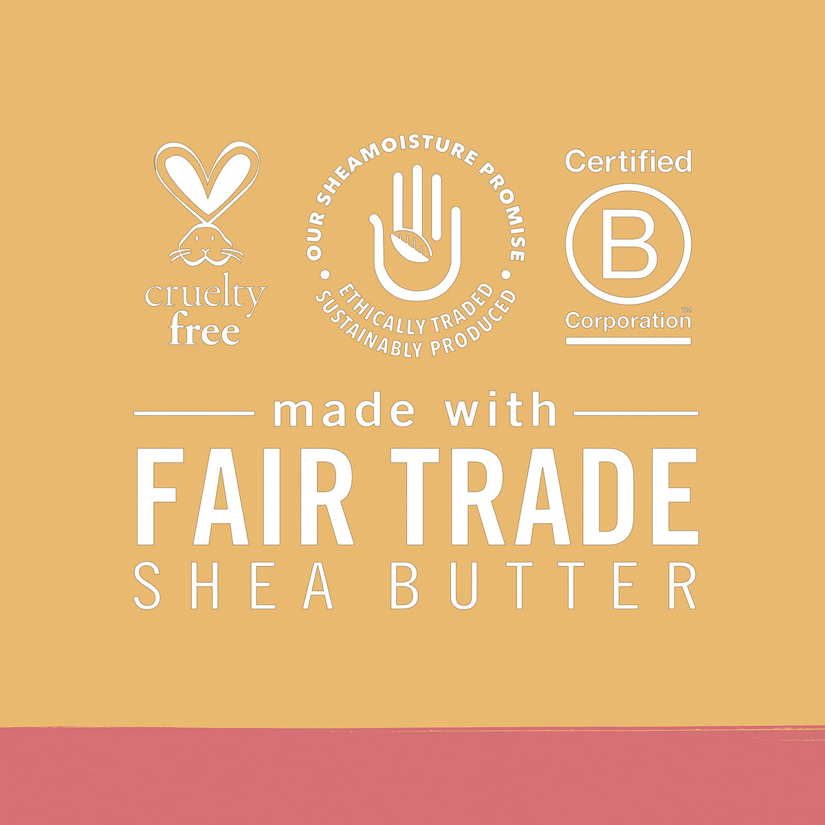 Shea Moisture 8 oz jar next to hand showing true size