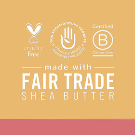 Shea Moisture 8 oz jar next to hand showing true size