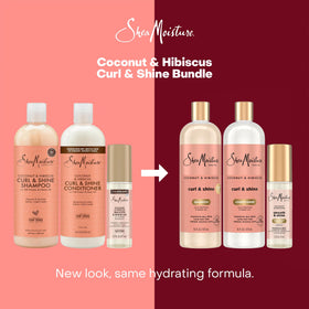 SheaMoisture Smooth & Shine Oil bottle showing lightweight shine boost