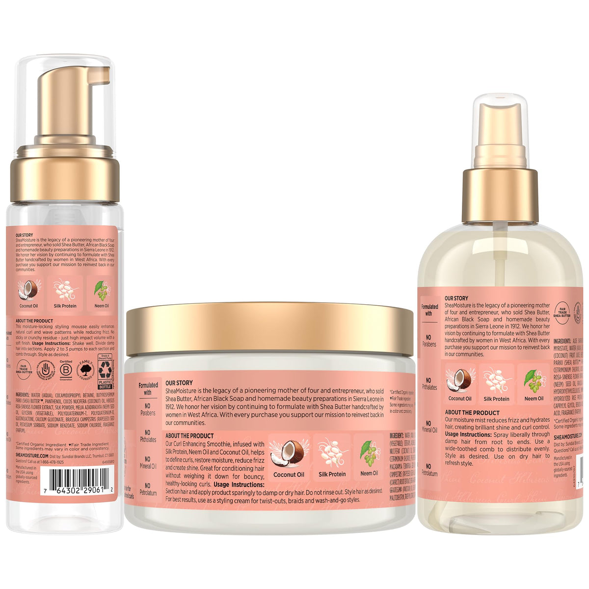 SheaMoisture Curl Enhancing Smoothie cream texture demonstrating rich moisture
