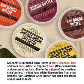 Sheanefit close-up texture of raw shea butter showing creamy spreadability