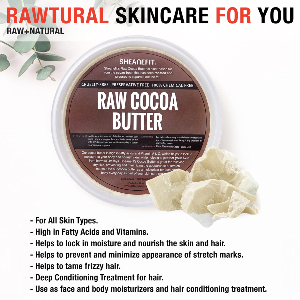 Sheanefit ingredients arranged for soapmaking showing suitability as a hard fat base