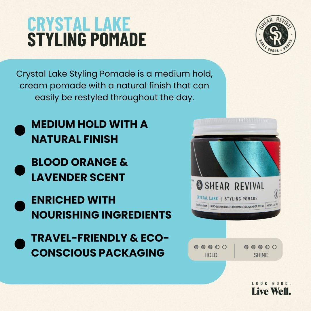 Shear Revival close-up of pomade texture highlighting creamy application