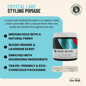 Shear Revival close-up of pomade texture highlighting creamy application