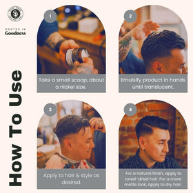 Shear Revival styled hair lifestyle image showing matte texture and natural-looking hold