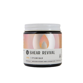 Shear Revival front jar view showing packaging and travel-friendly size