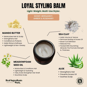Shear Revival ingredient label showing natural components and benefits