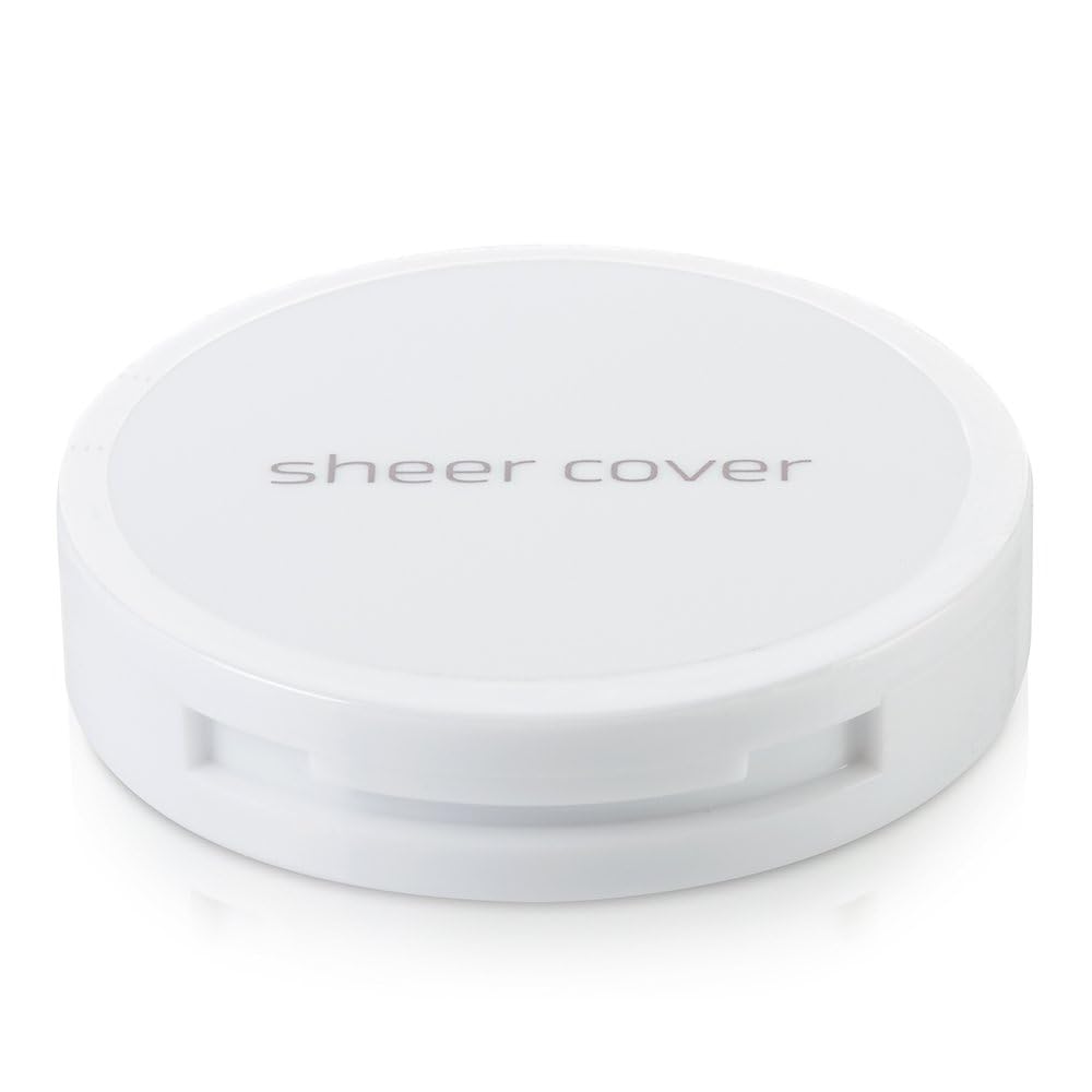 Sheer Cover concealer brush in use applying precise coverage and clean finish