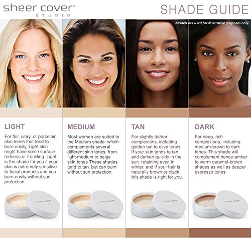 Sheer Cover palette in a travel bag showcasing on-the-go touch-up convenience