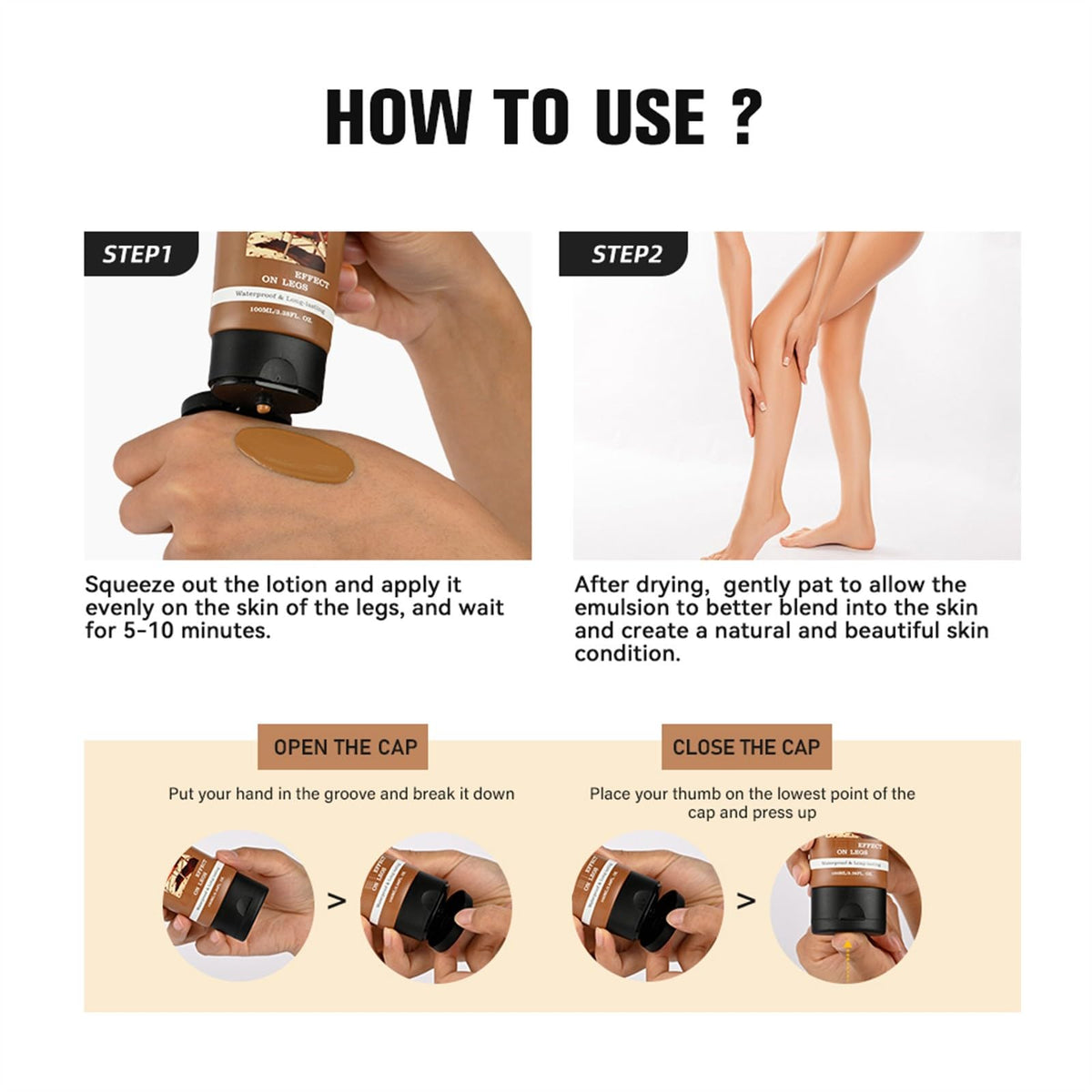 Sheghy lifestyle evening legs model wearing product for flawless look and photo-ready benefit