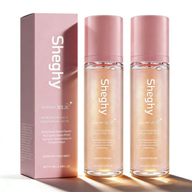 Sheghy Sunglaze front packaging showing bottle and SPF label for quick identification and protection