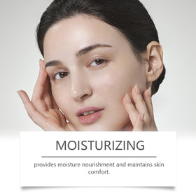 Model using Sheghy Sunglaze on face demonstrating reapplication over makeup without smudging