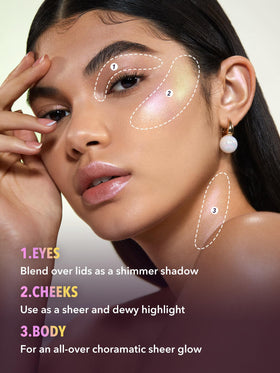 SHEGLAM Chroma-Glow Bloom inside a makeup bag for daily portability benefit