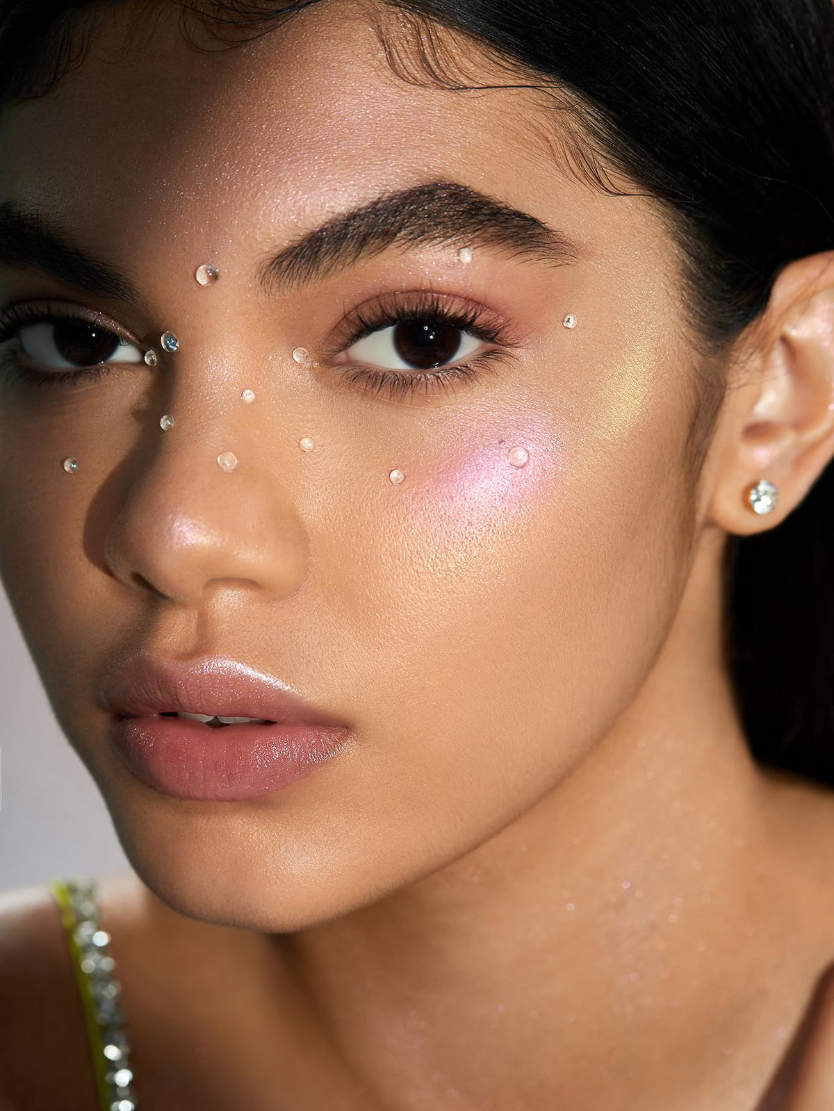 SHEGLAM Chroma-Glow Bloom three shades lined up to compare hues
